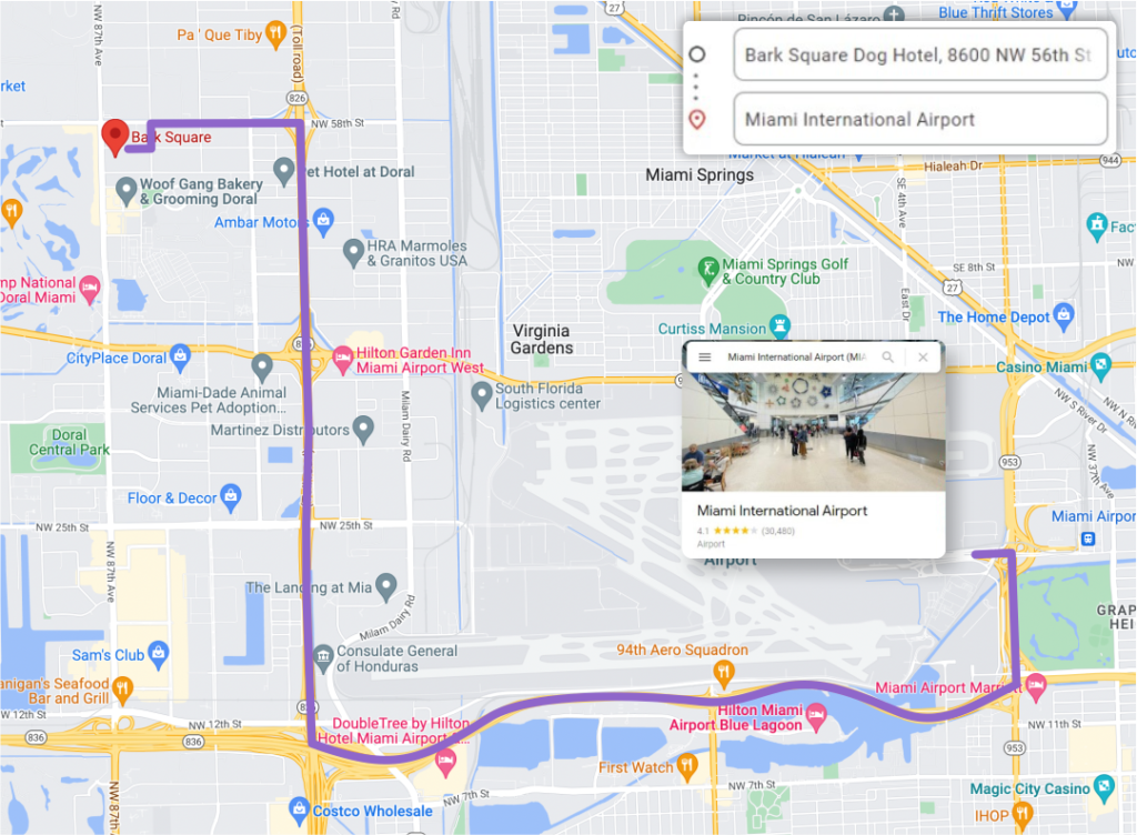 Home Bark Square Dog Hotel in Miami, Florida